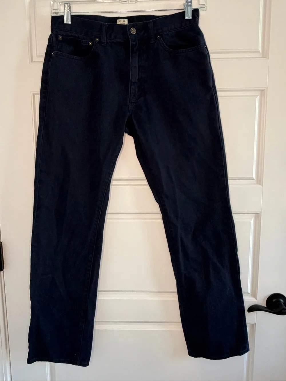 J. Crew Vintage Slim Straight Jeans Dark Navy 31 x 32 Mens